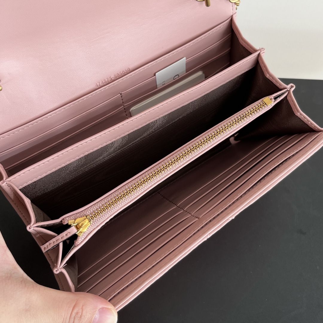 Double-G Marmont Chain Wallet - Pink Gold  Wallet - Gorchic - $123.99