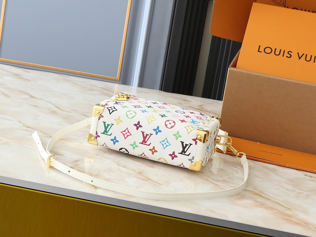 Designer Monogram x Murakami  x TM Side Trunk MM Fashion Leather - Handbags - Gorchic - $148.99