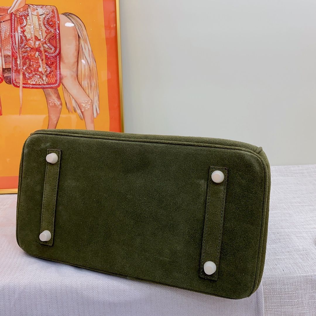 H-Inspired Birkin Bag Doblis Bag Golden Hardware-Dark Or Deep Green Bag - Gorchic - $205.99