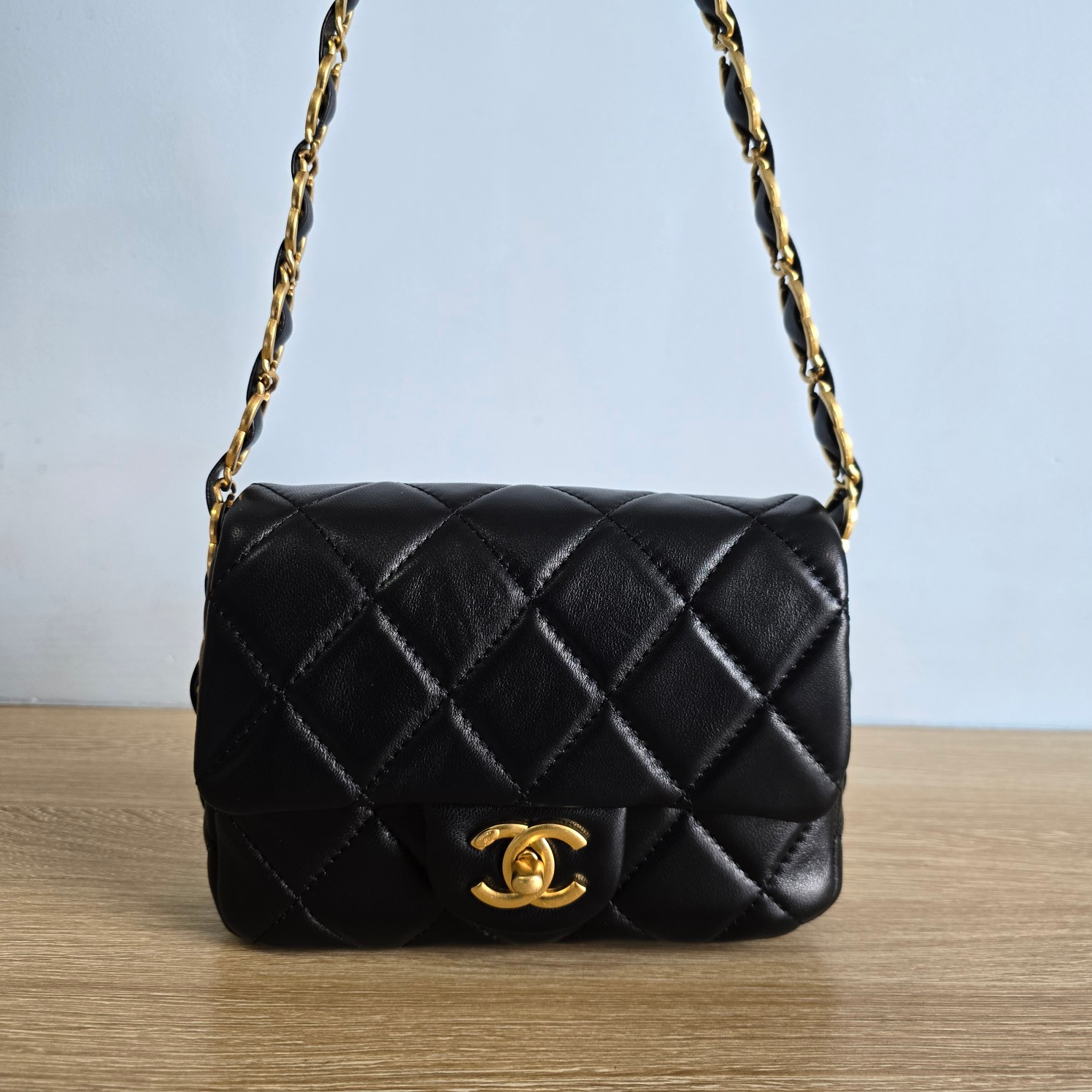 CC Inspired New 24K Small Underarm Bag - Black Bag - Gorchic - $136.99