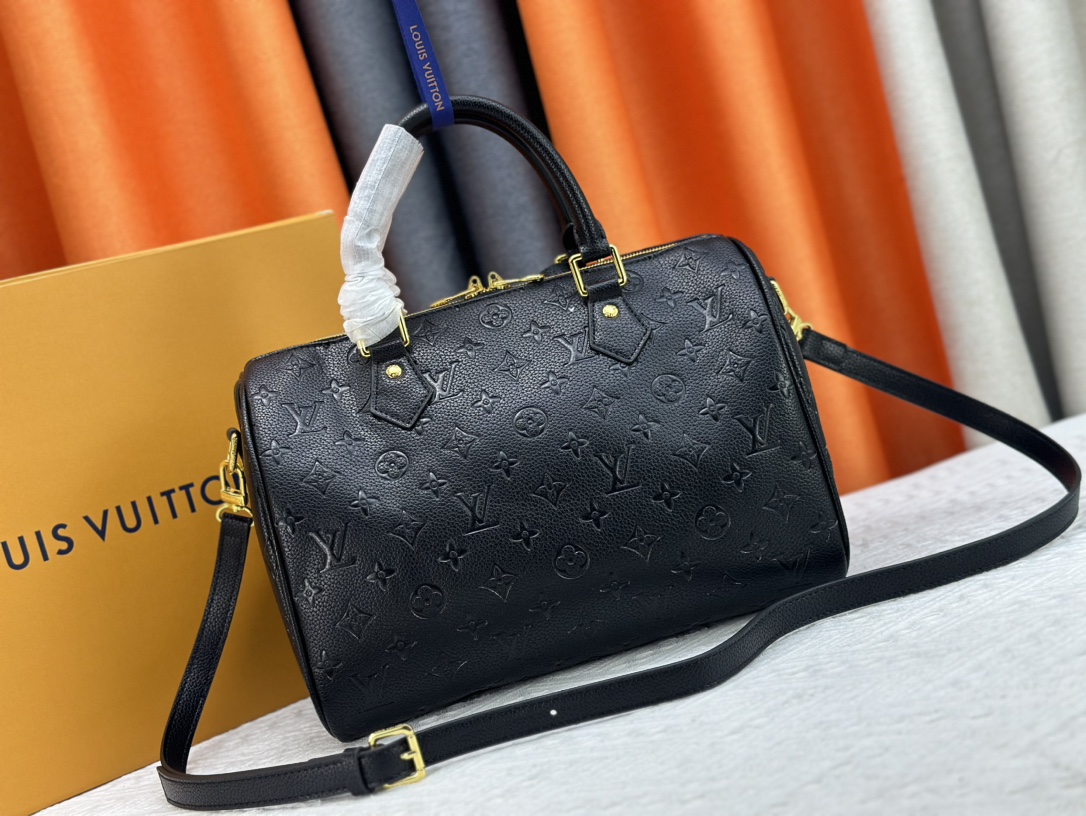 Designer Monogram Speedy Soft 30 - Black Bag - Gorchic - $144.99