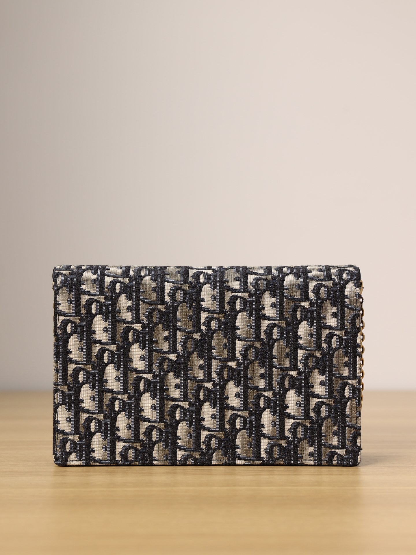 D Inspired LONG SADDLE WALLET WITH CHAIN Black D Inspired Oblique Jacquard - Bag - Gorchic - $138.99