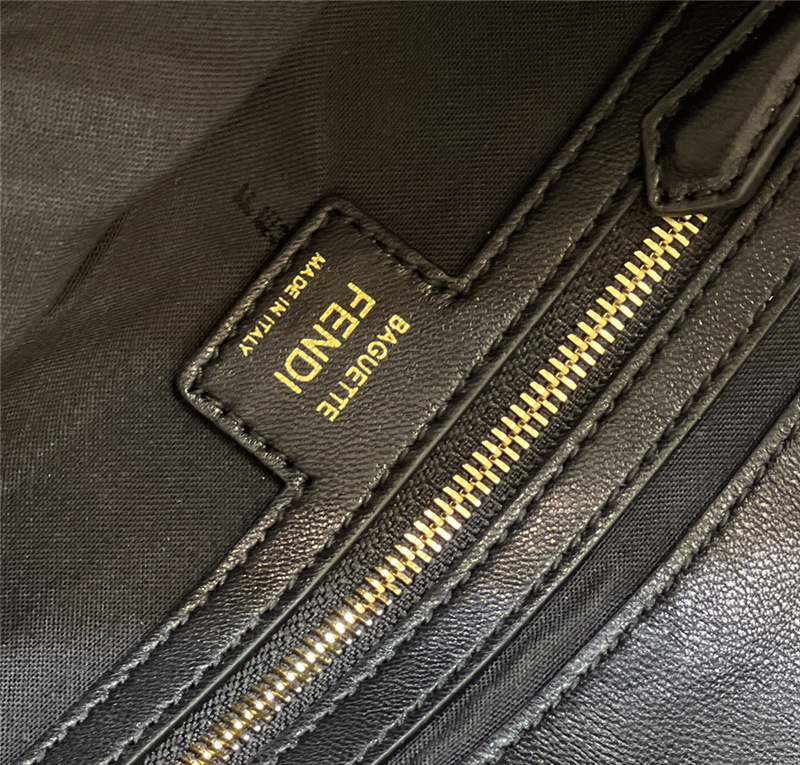 FD Embossed Baguette Bag - Gorchic - $138.99