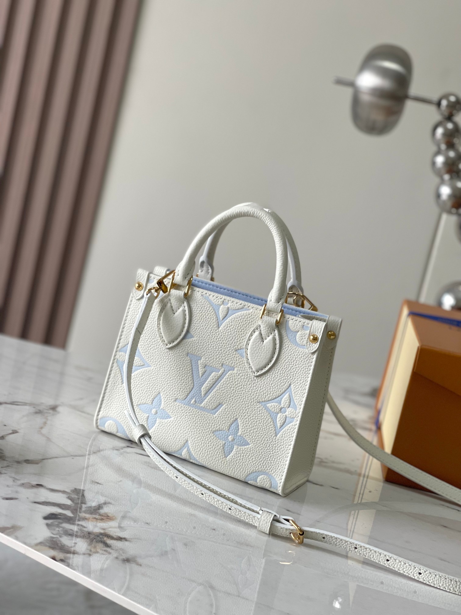 Designer Monogram Canvas Onthego BB Light Blue - Bag - Gorchic - $114.99