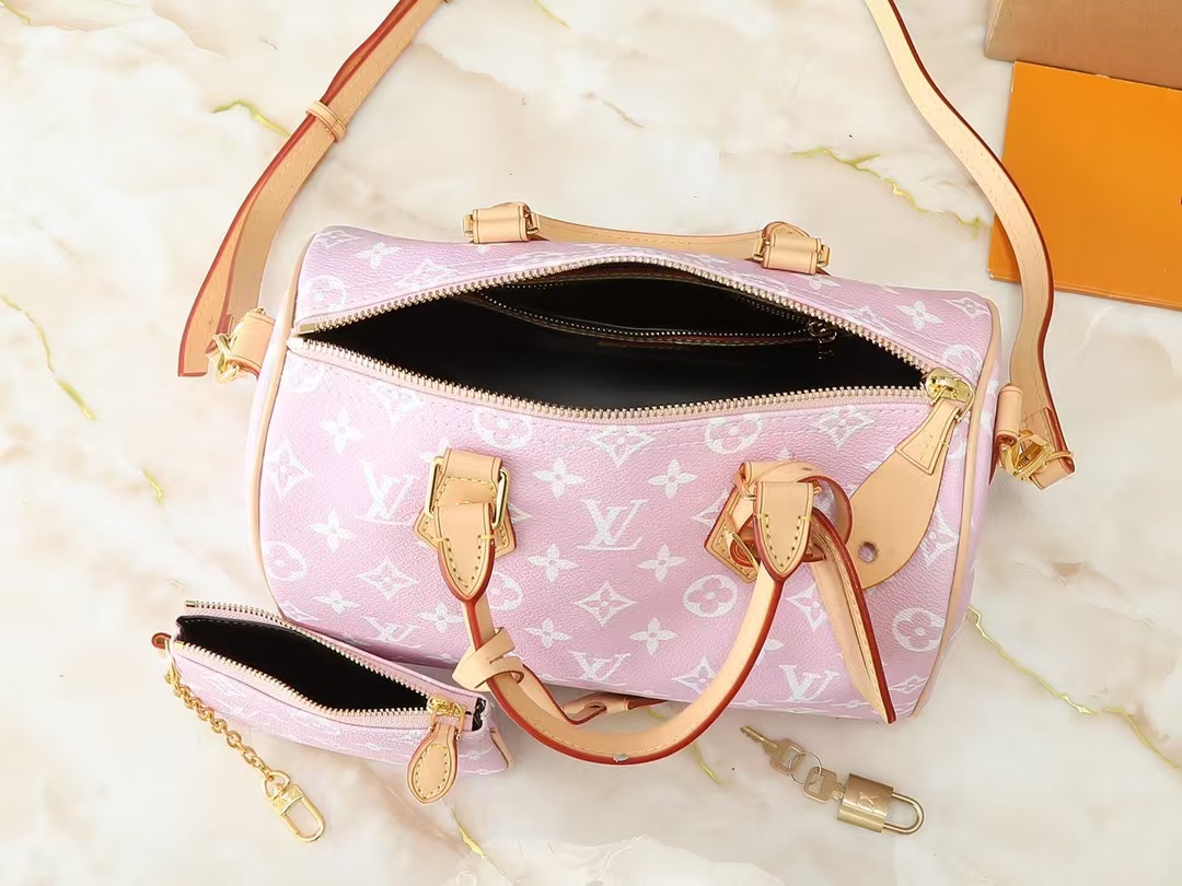 Designer Monogram  Speedy P9 Bandoulière  25 Candy Pink - Bag - Gorchic - $132.99