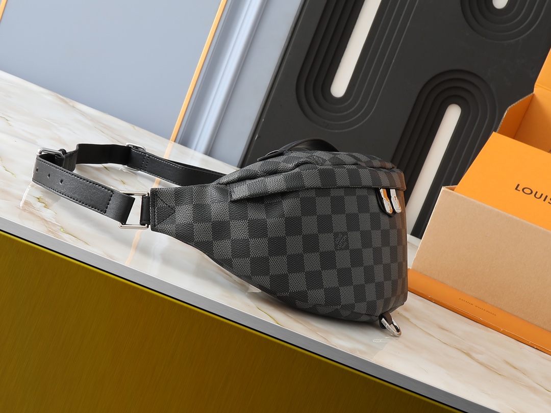 Designer Monogram Campus Bumbag Belt Bag in Black Tessellations - Bag - Gorchic - $123.99