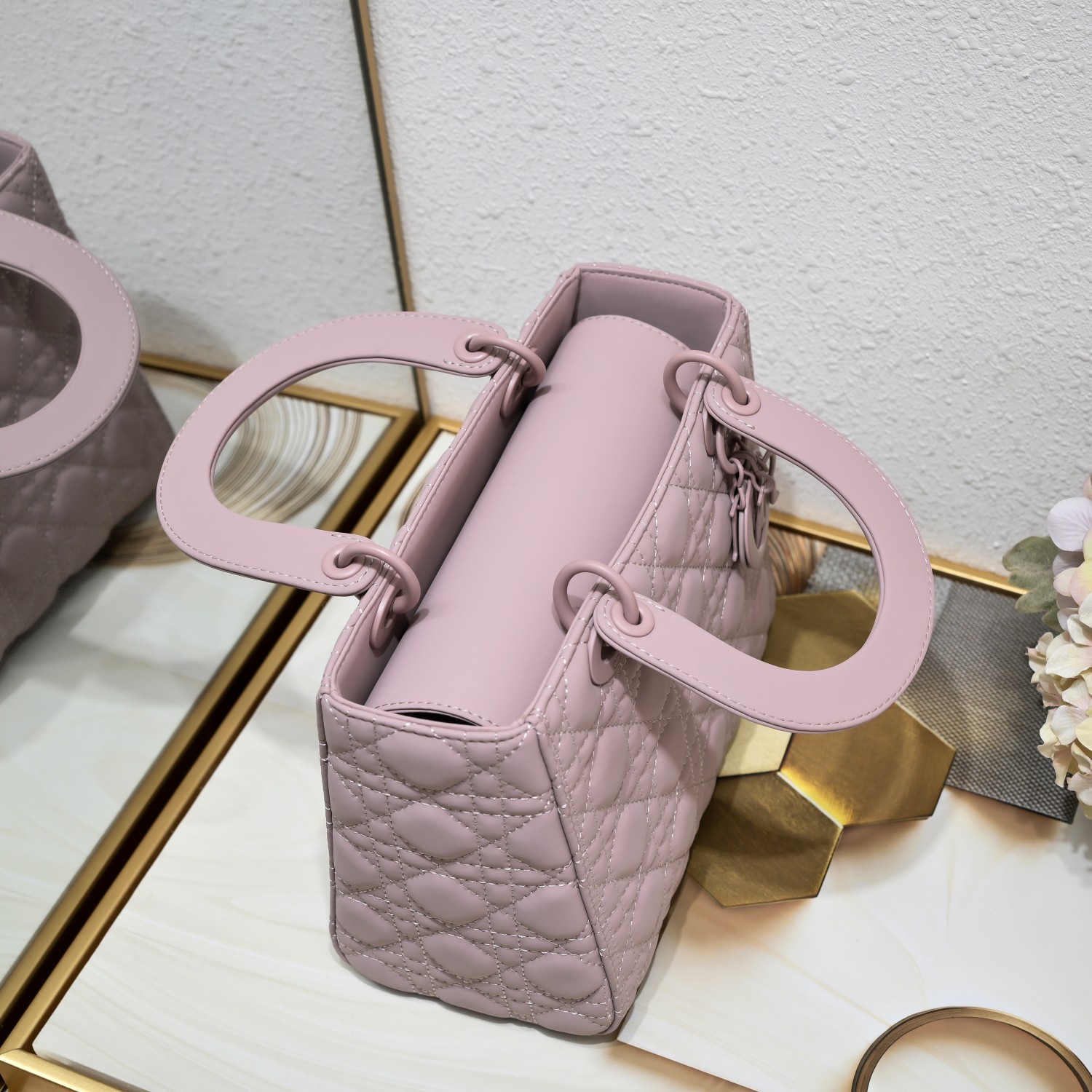 D Inspired Medium Lady D Inspired Bag Purple Ultramatte Calfskin - Bag - Gorchic - $146.99