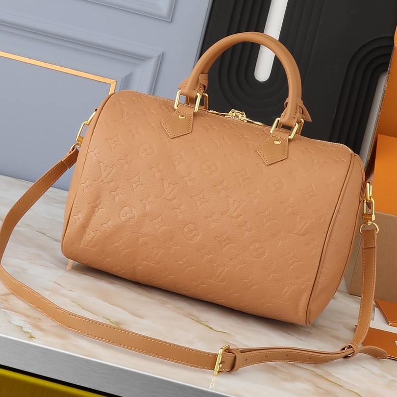 Designer Monogram Speedy Soft 30 Bag-Brown - Bag - Gorchic - $124.99