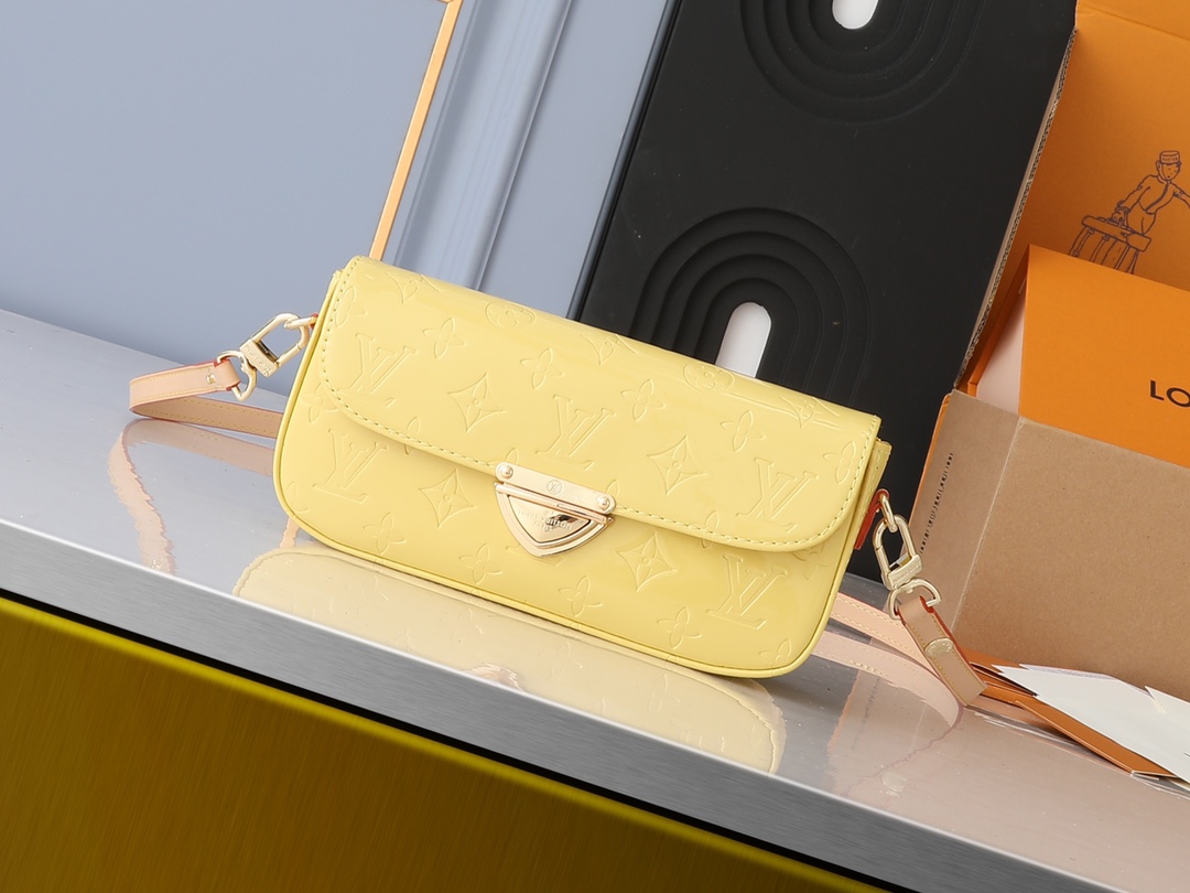 Designer Monogram Malibu Pochette Yellow - Bag - Gorchic - $131.99