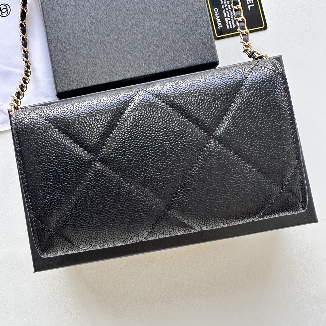 CC Inspired Chain Shoulder Crossbody Small Bag - Black Fish Seed Print Bag - Gorchic - $109.99