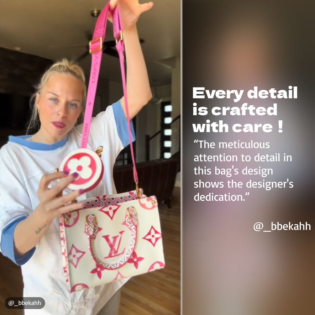 Designer Monogram Canvas Onthego Bag - Gorchic - $114.99