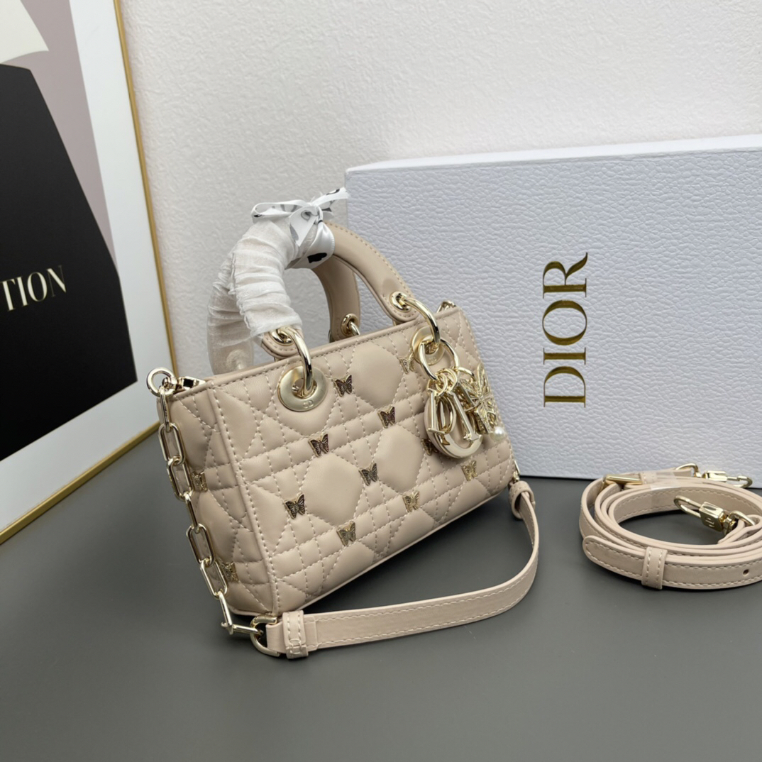 D Inspired Lady D Inspired Butterfly Rivet Calfskin Bags - Bag - Gorchic - $174.99