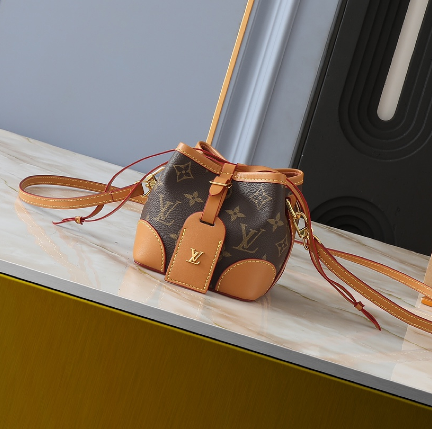 Designer Monogram Mini Bucket Bag - Gorchic - $114.99