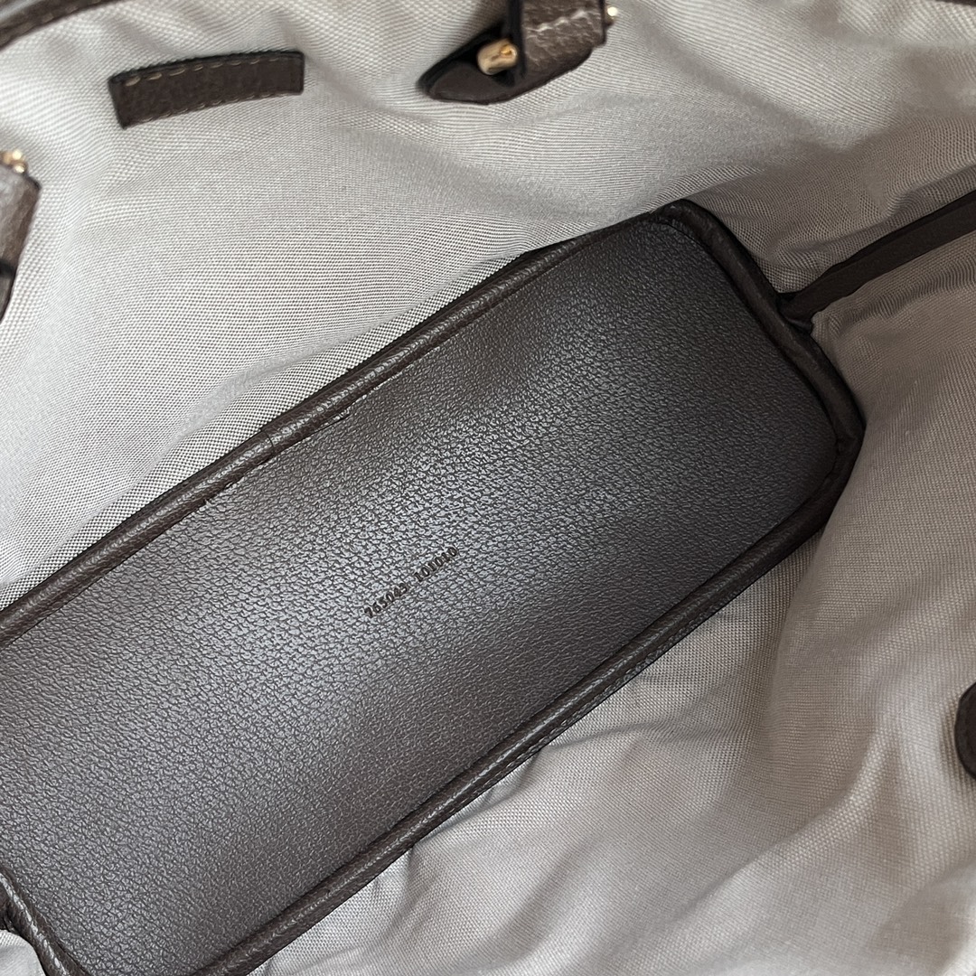 Double-G Ophidia Large Tote Bag -  Gray Bag - Gorchic - $135.99