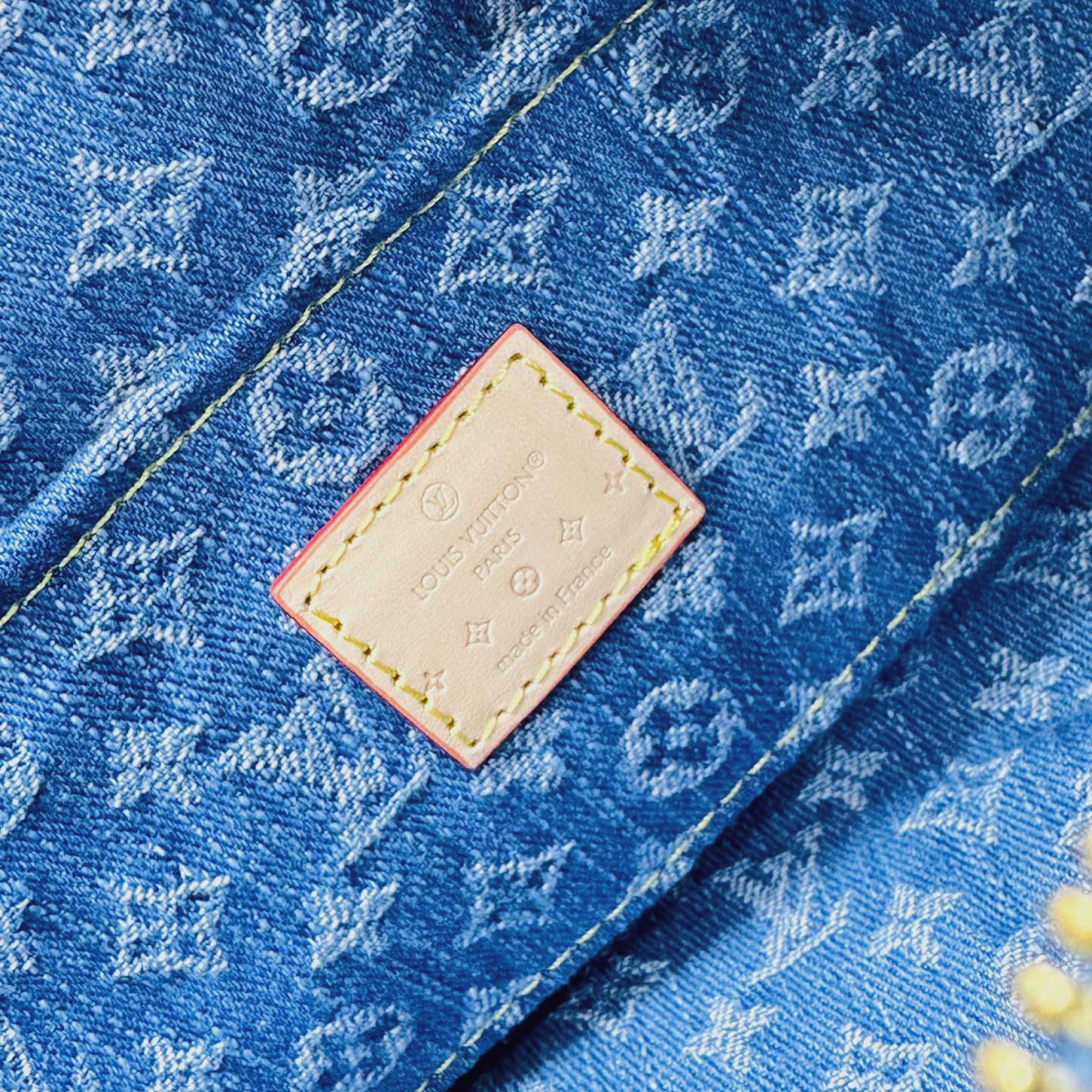 Designer Monogram Papillon Casual Style Unisex Denim Shoulder Bag - Gorchic - $134.99