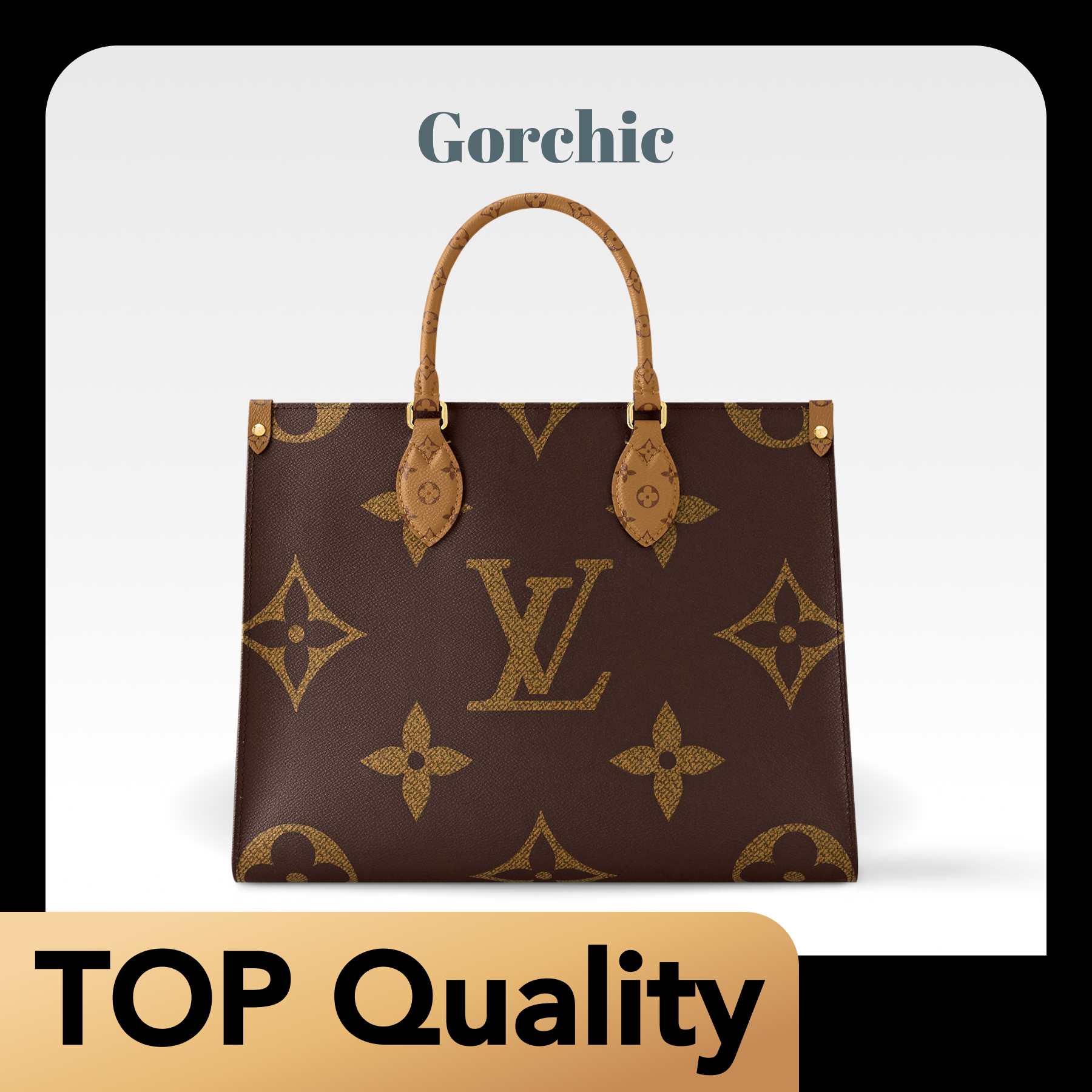 [TOP] Designer Bag Monogram Canvas Onthego MM Vintage Long Strap - Bag - Gorchic - $204.99