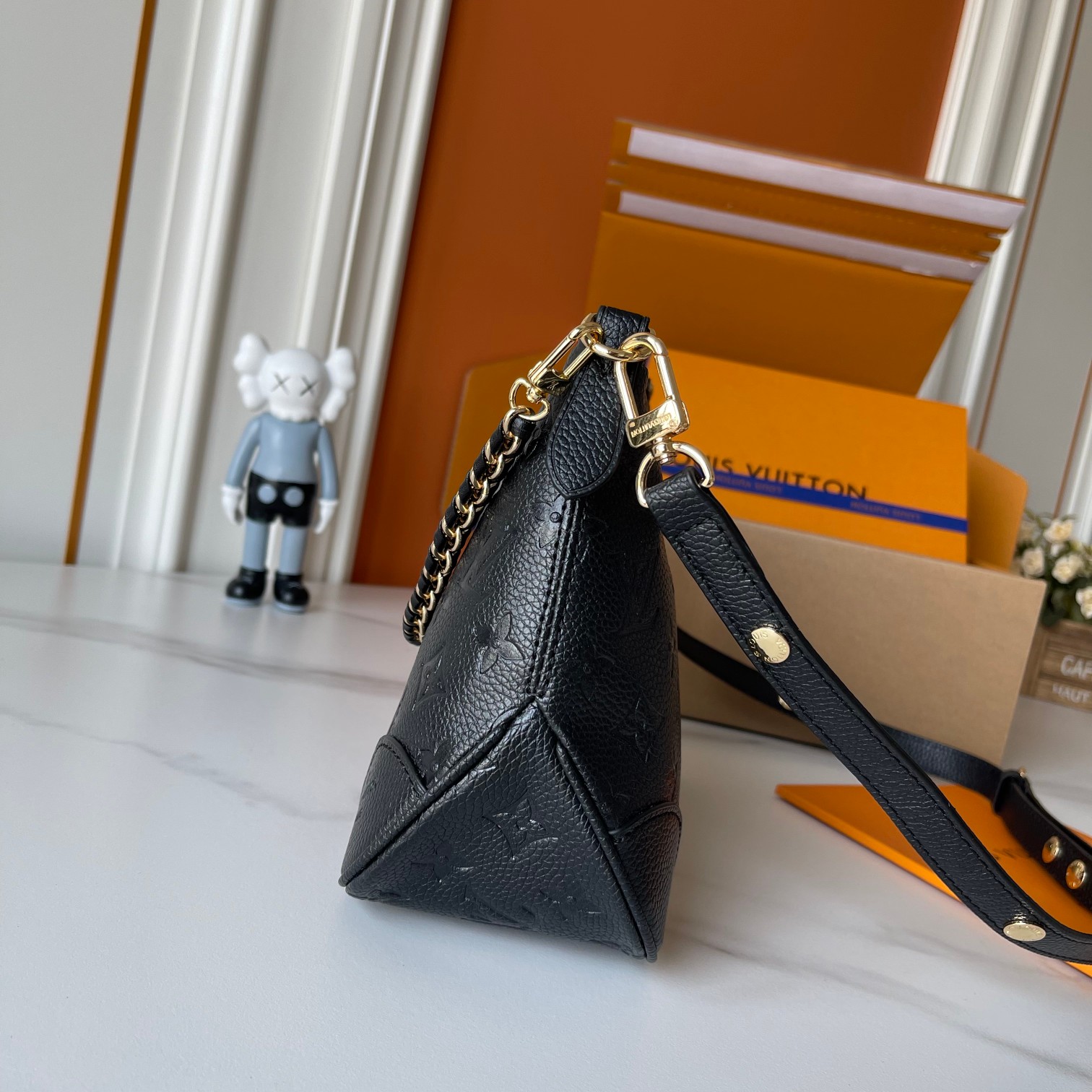 Designer Monogram Boulogne PM Monogram Empreinte Leather - Bag - Gorchic - $116.99