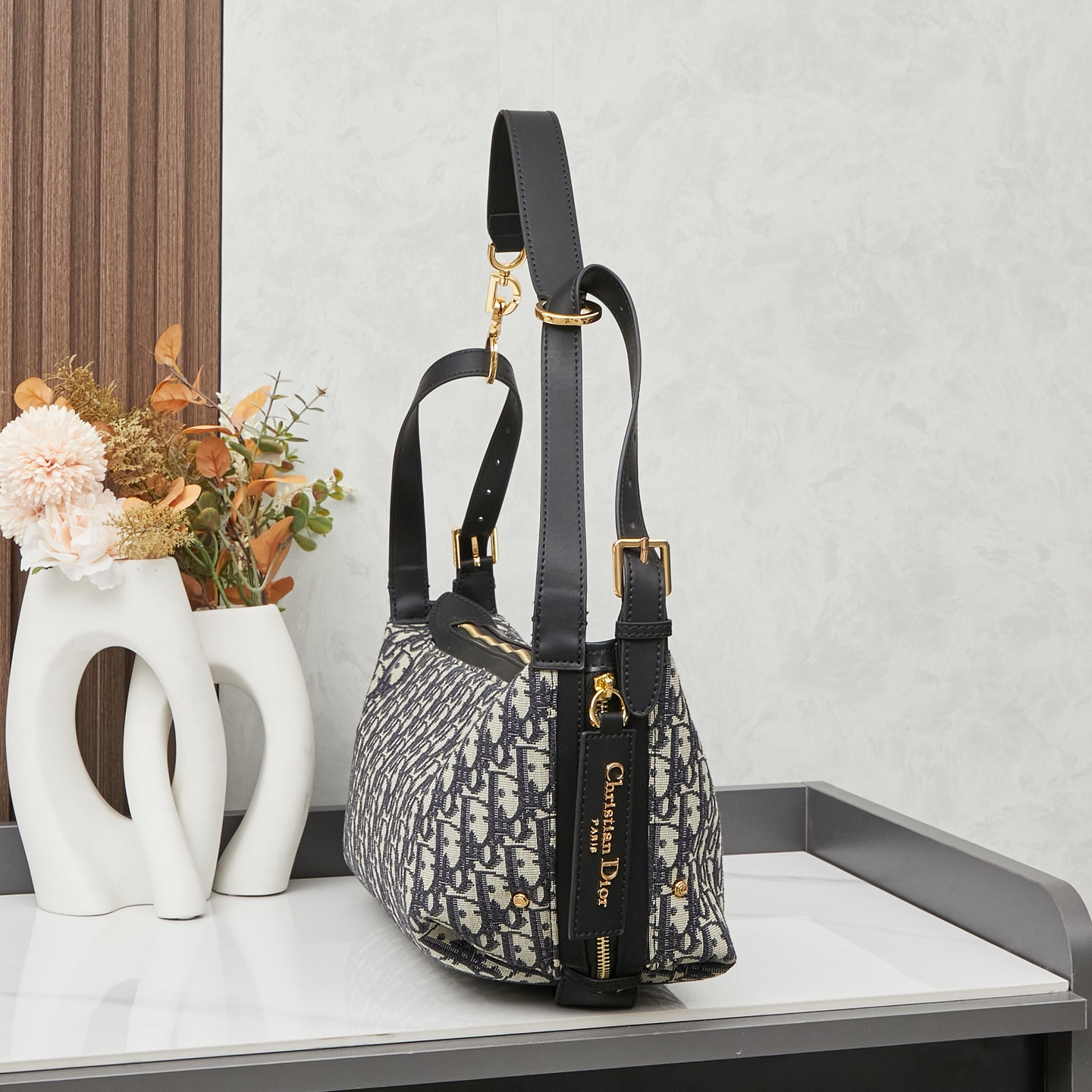 D Inspired D-Journey Bag -Blue D Inspired Oblique Jacquard - Gorchic - $132.99