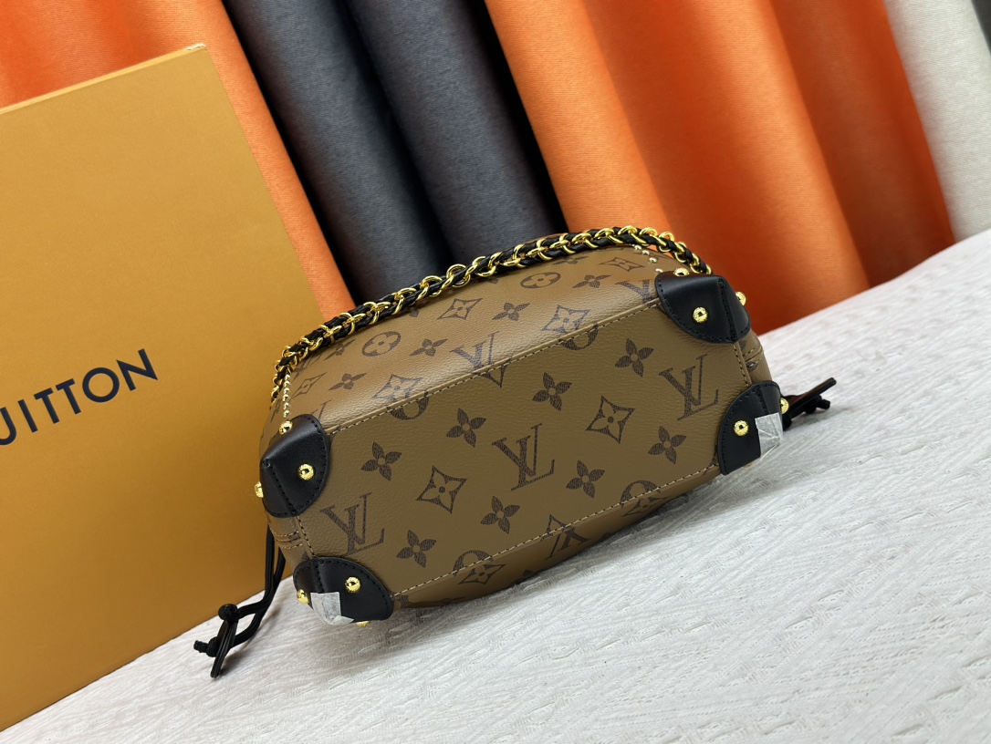 Designer Monogram Early Spring 2025 Bucket Bag - Brown - Gorchic - $135.99