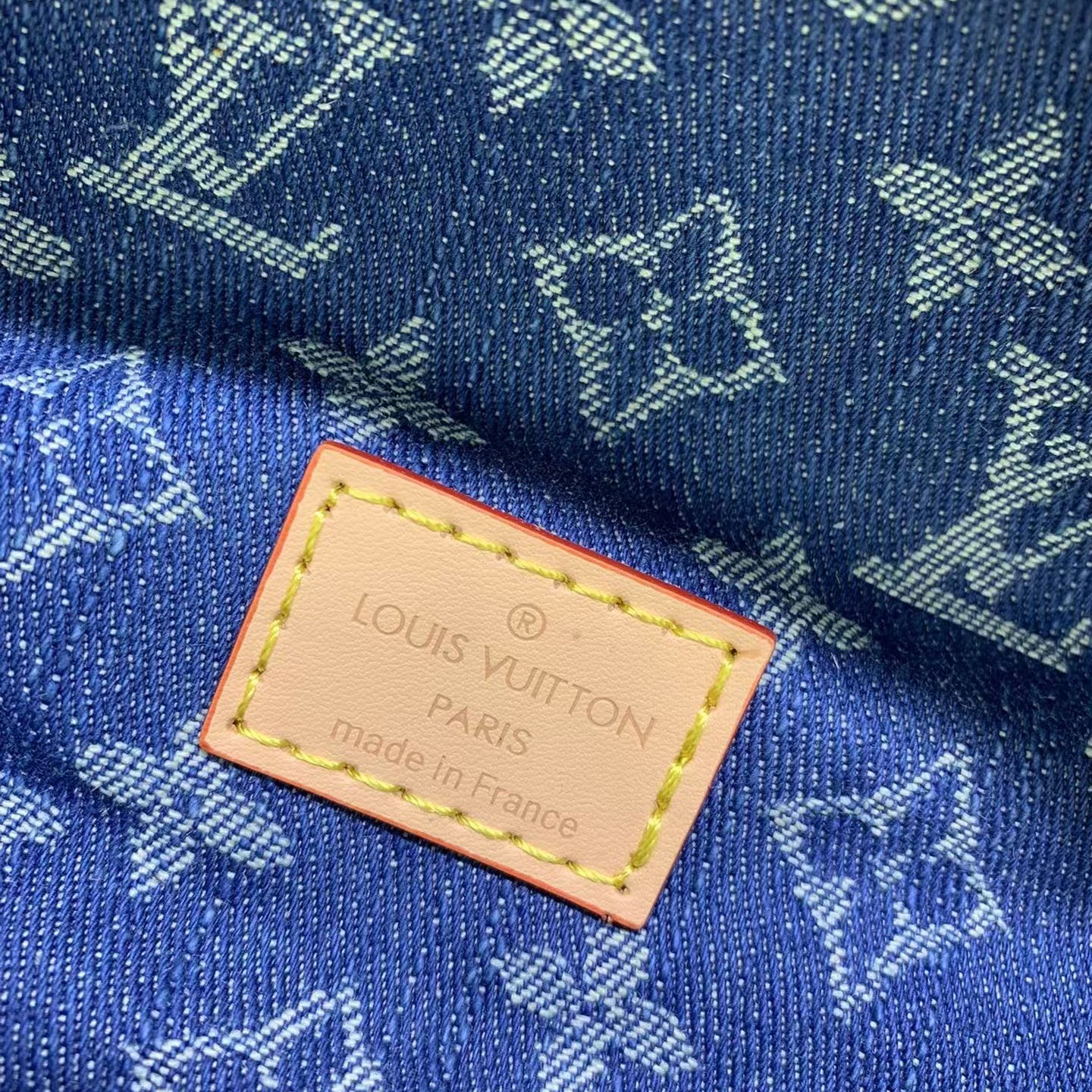 Designer Monogram Denim High Rise Bumbag Blue - Gorchic - $136.99