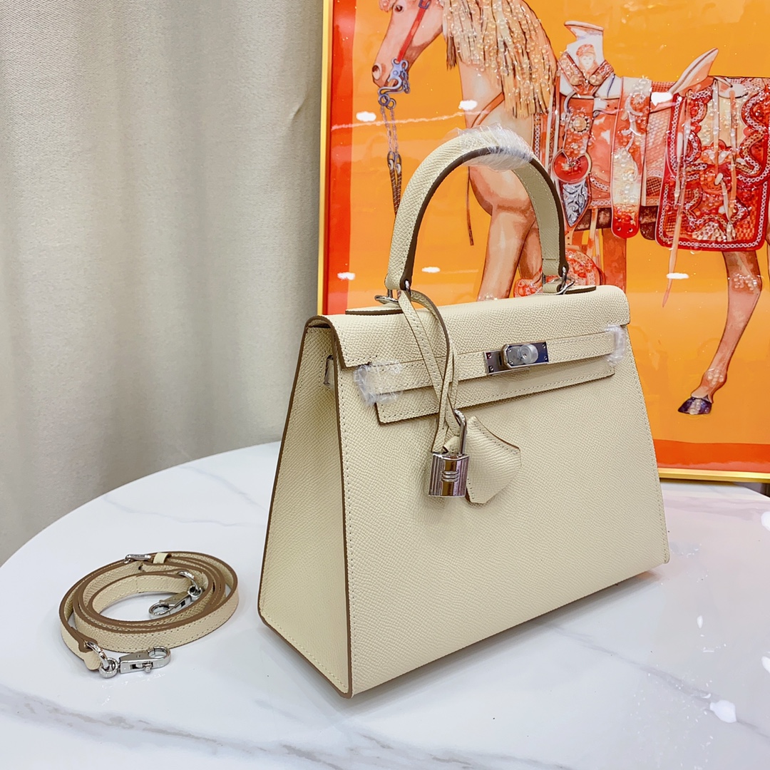 H-Inspired Kelly Haze White Silver Hardware - Bag - Gorchic - $156.99