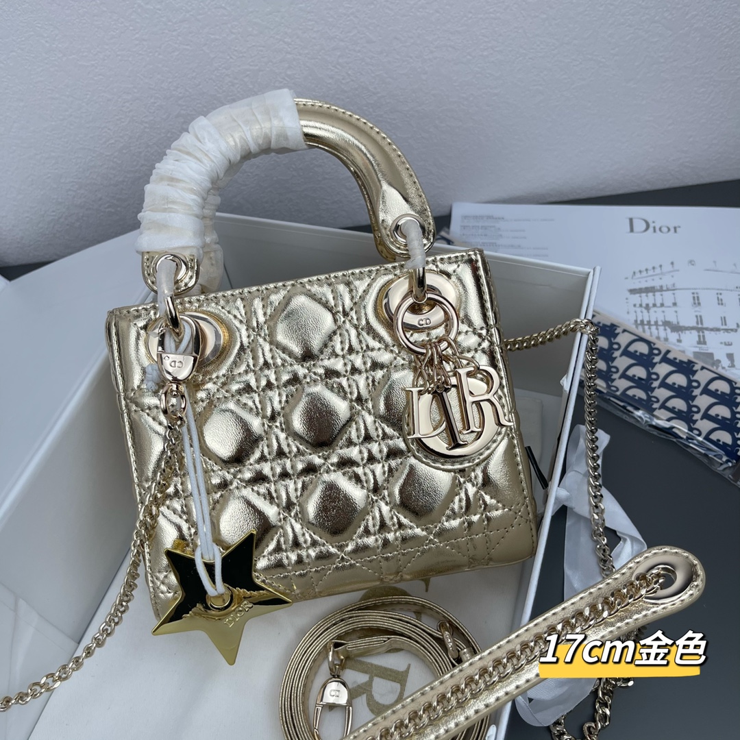 D Inspired Mini Lady D Inspired Bag Cannage Calfskin - Bag - Gorchic - $158.99