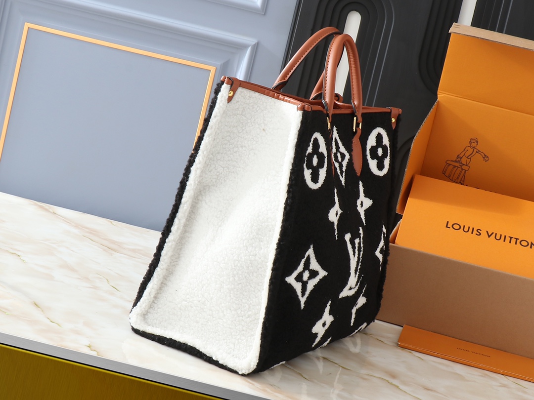 Designer Monogram Onthego MM Monogram Reverse Black Bag - Gorchic - $119.99