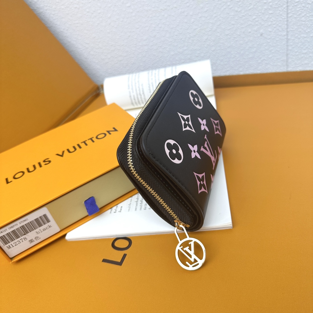 Designer Monogram Black Wallet - Gorchic - $57.99