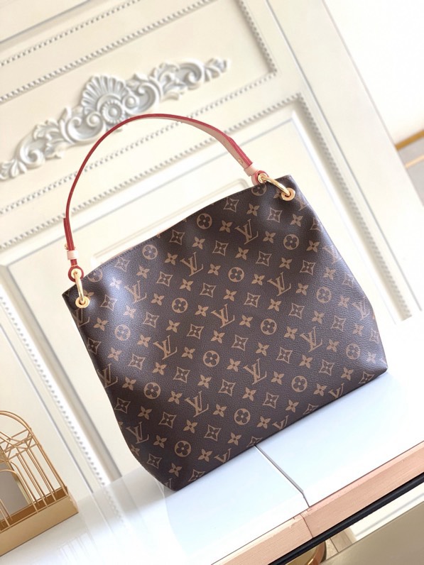 Designer Monogram Graceful PM Monogram Canvas Shoulder Bag - Gorchic - $116.99