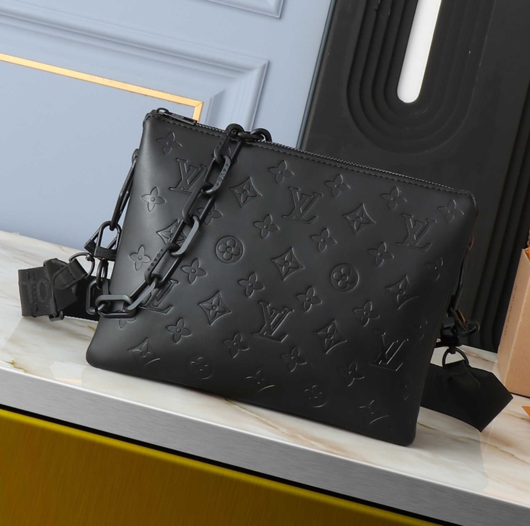 Designer Monogram Coussin PM Black Small Handbag - Gorchic - $128.99