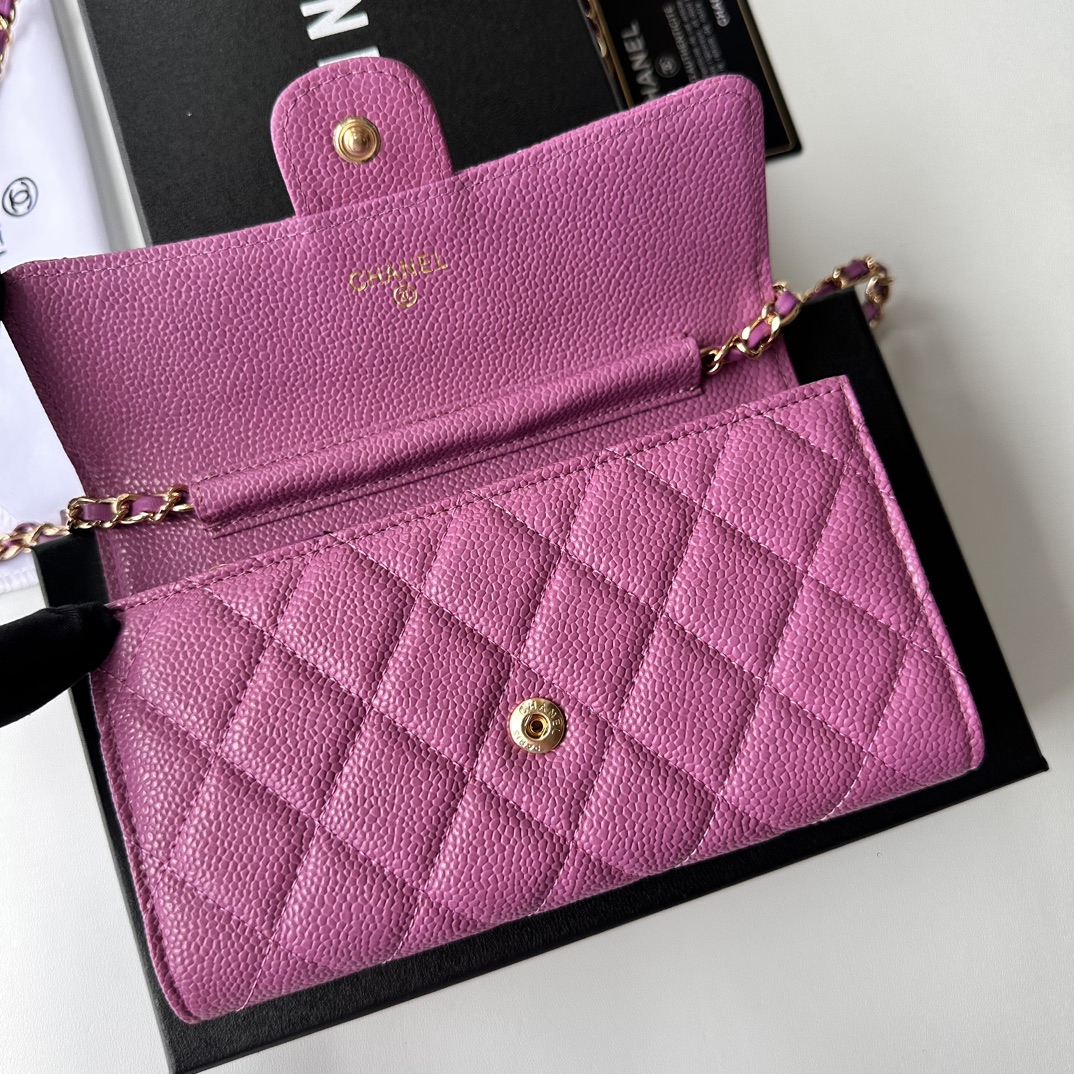 CC Inspired 23 Wallet on Chain- Pink Bag - Gorchic - $98.99