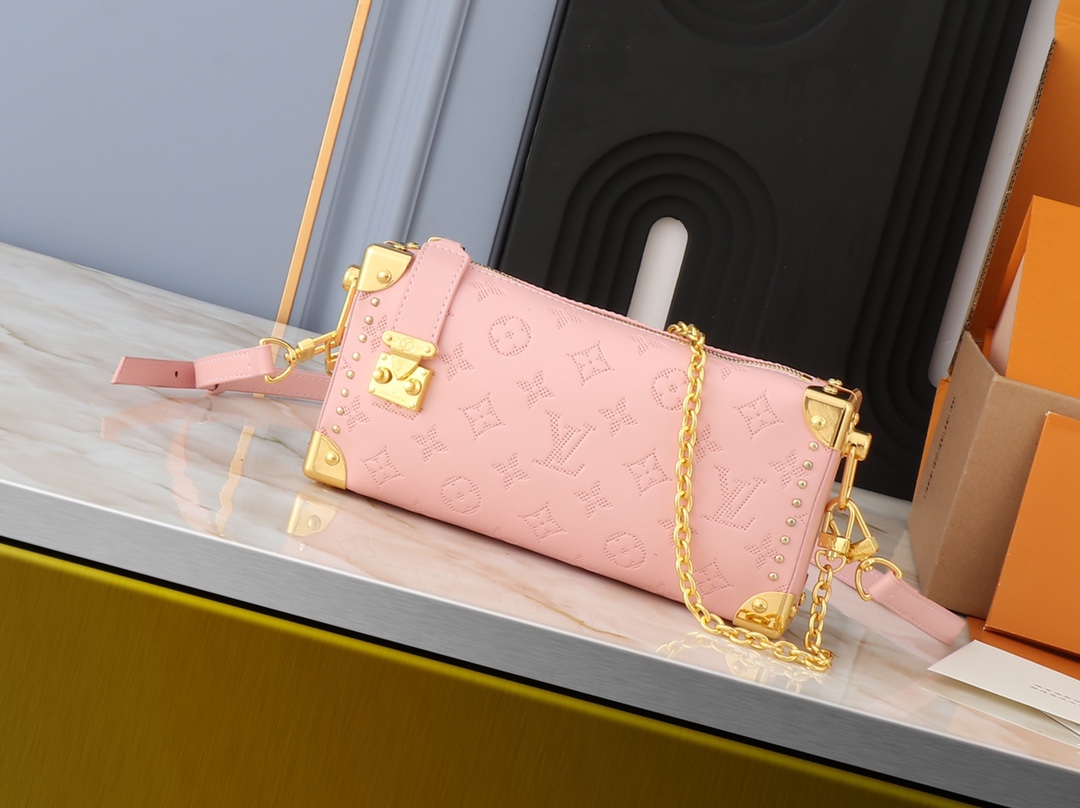 Designer Monogram Side Trunk PM Pink - Bag - Gorchic - $137.99