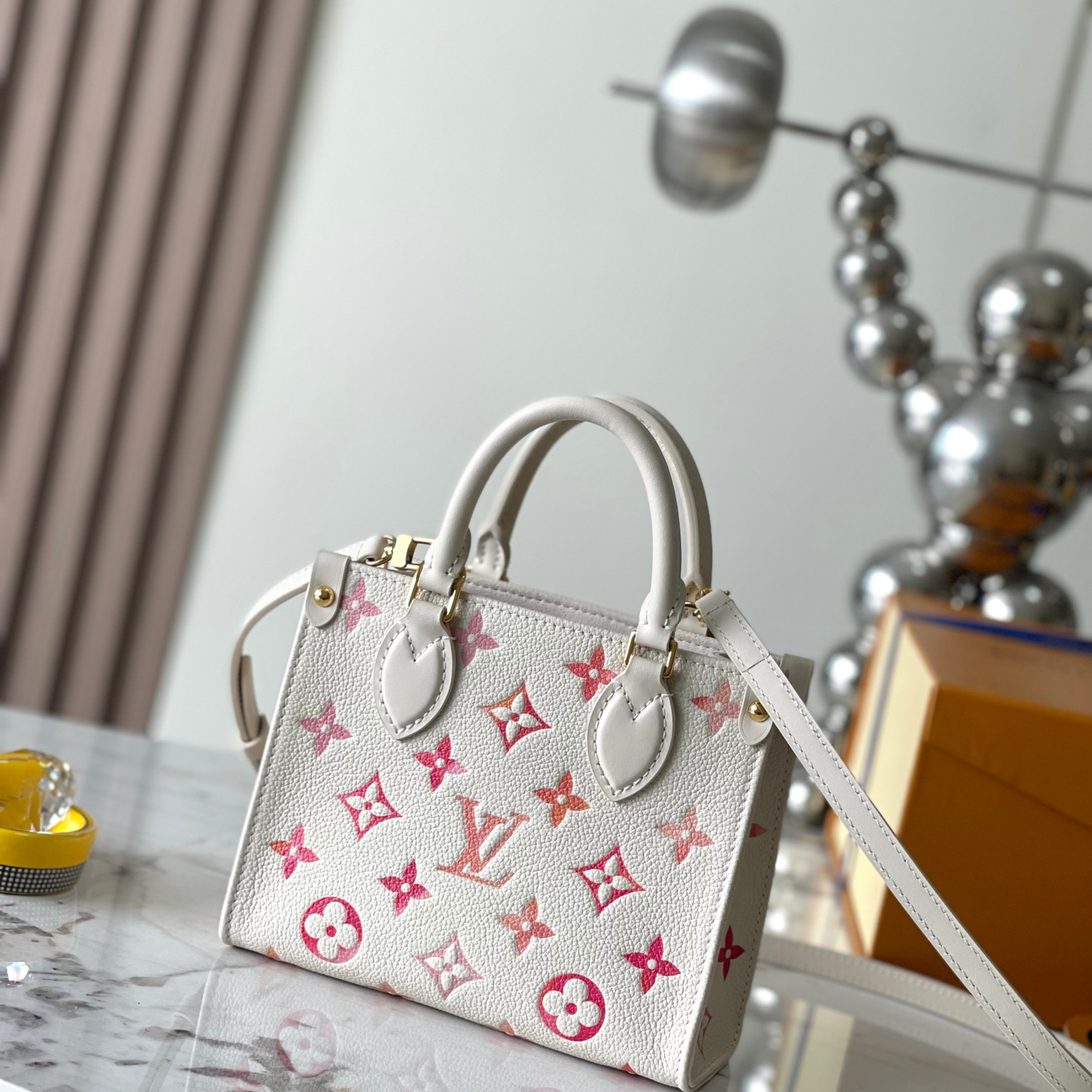 Designer Monogram Canvas Onthego BB White Powder - Bag - Gorchic - $124.99