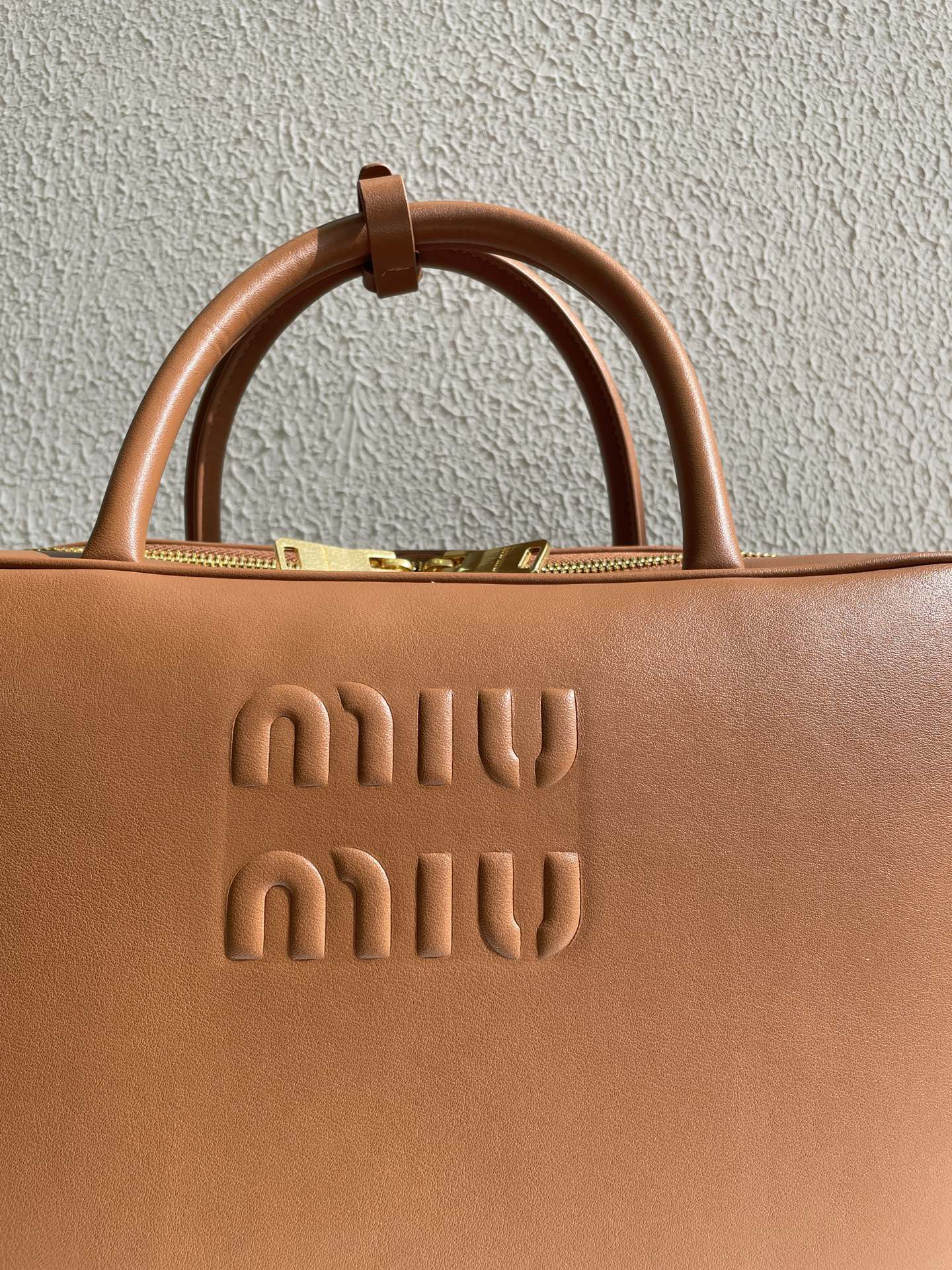 Residenza MU Leather Top-Handle Bag- Brown - Bag - Gorchic - $158.99