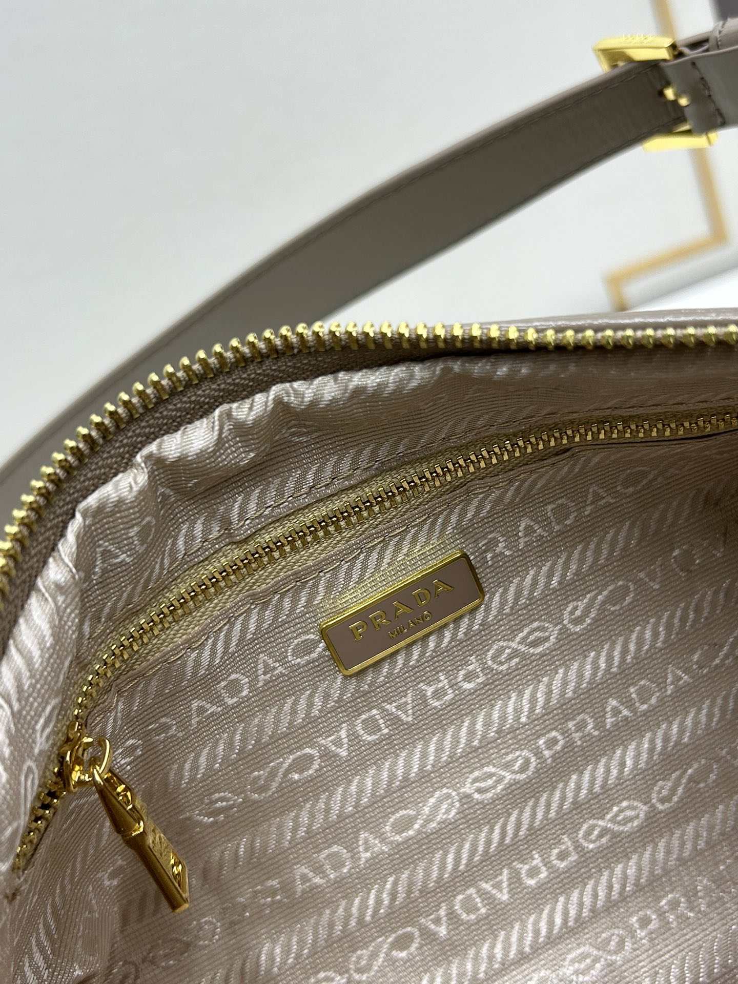 Saffiano texture Aimée Suede Shoulder Grey Bag - Gorchic - $186.99