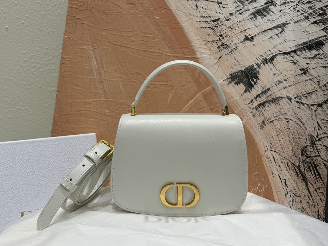 D Inspired Medium 30 Montaigne Avenue Top Handle Bag-White - Bag - Gorchic - $146.99