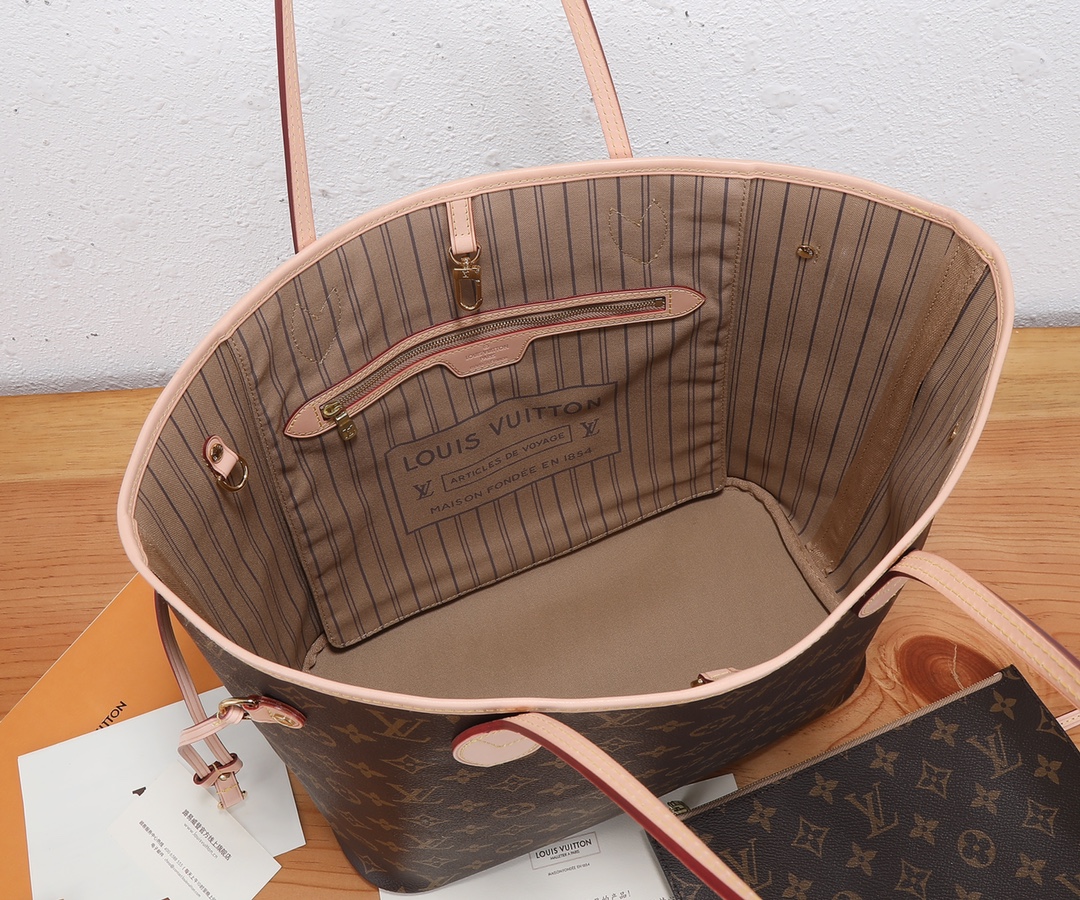 Designer Monogram Neverfull MM Classic Bag - Gorchic - $110.99