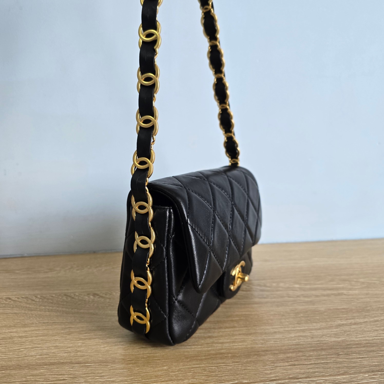 CC Inspired New 24K Small Underarm Bag - Black Bag - Gorchic - $136.99