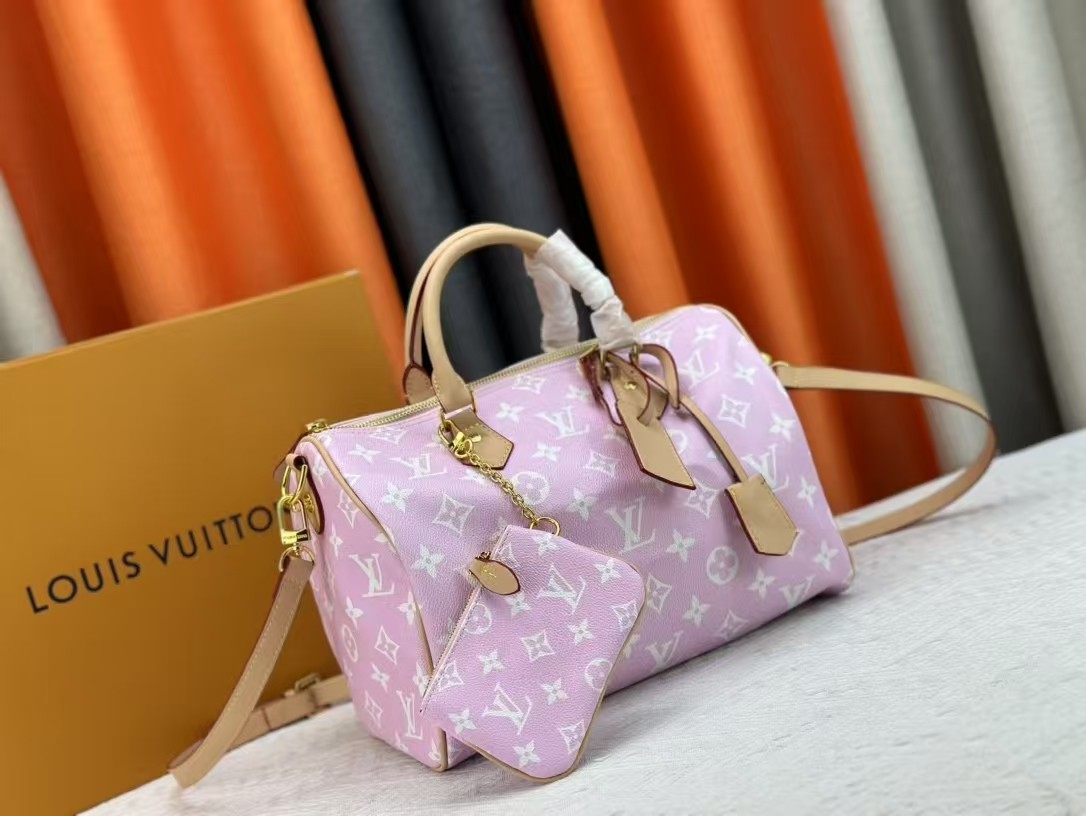 Designer Monogram Speedy P9 Bandoulière 30 Candy Pink - Bag - Gorchic - $138.99