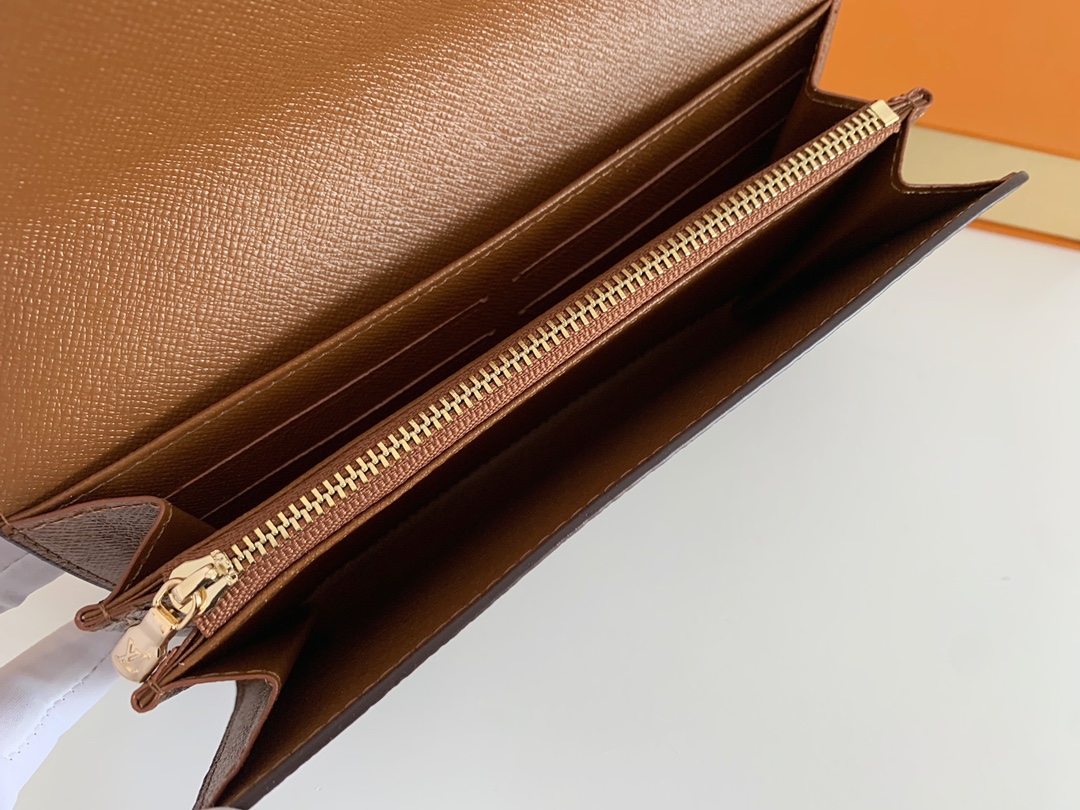 Designer Monogram Portefeuille Sarah Long Wallet - Gorchic - $44.99