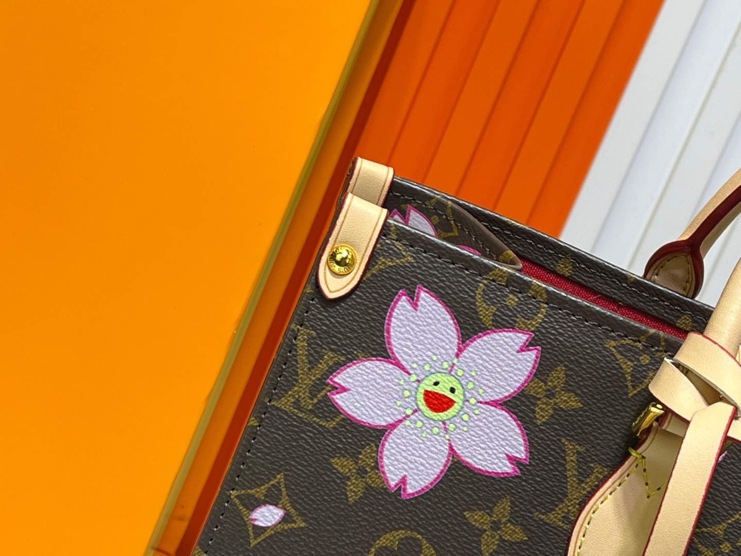 Designer Monogram x Murakami  x TM On The Go MM Bag - Gorchic - $130.99