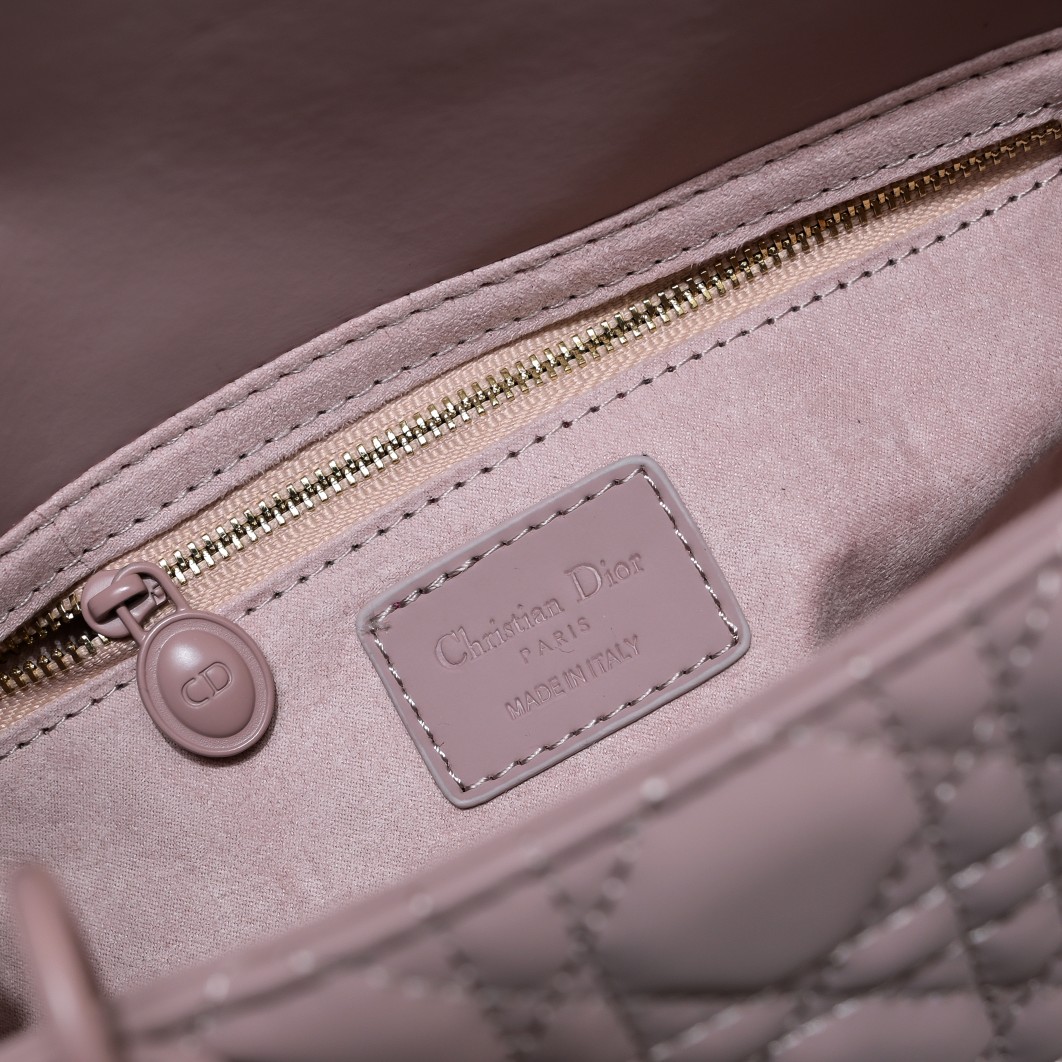 D Inspired Medium Lady D Inspired Bag Purple Ultramatte Calfskin - Bag - Gorchic - $146.99