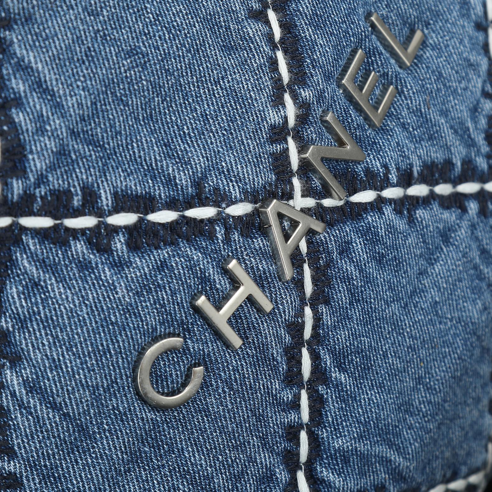 CC Inspired Stitched Denim Quilted CC Inspired 22 Blue - Bag - Gorchic - $129.99