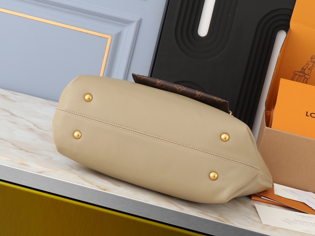 Designer Monogram Low Key Cabas MM Beige - Bag - Gorchic - $134.99