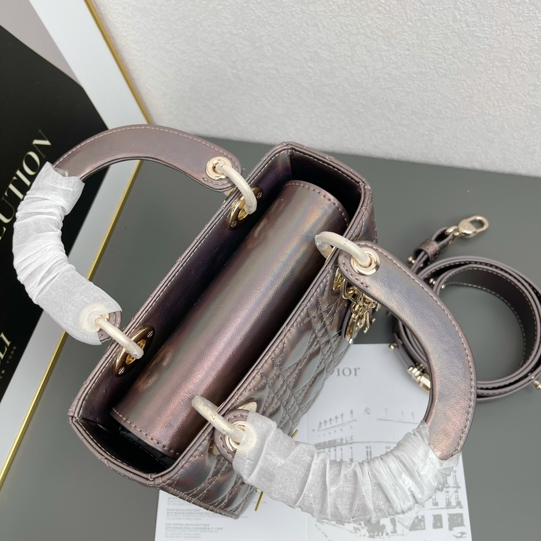 D Inspired Small Lady D Inspired Bag Cannage Calfskin - Bag - Gorchic - $167.99