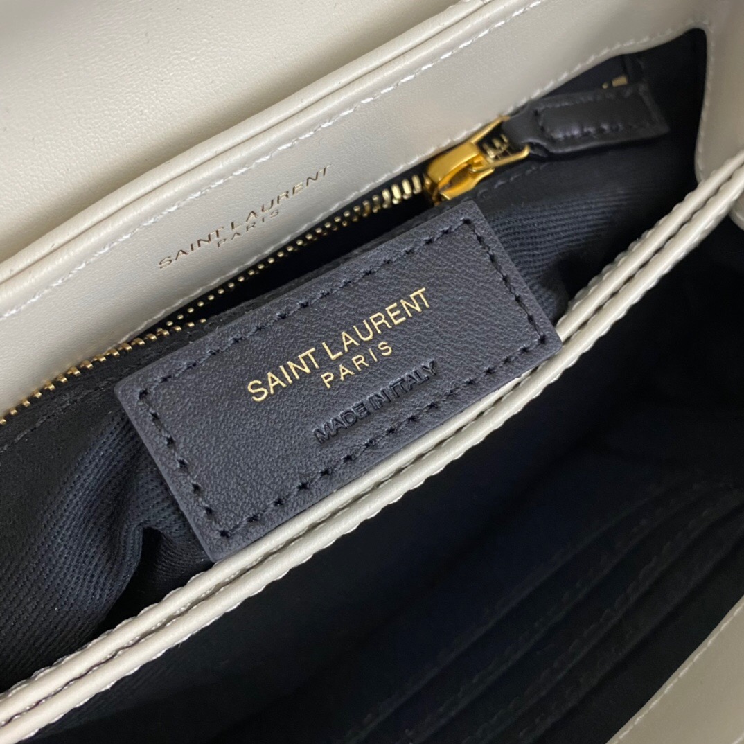 Lady Designer Loulou Toy quilted leather shoulder bag cream - Bag - Gorchic - $138.99