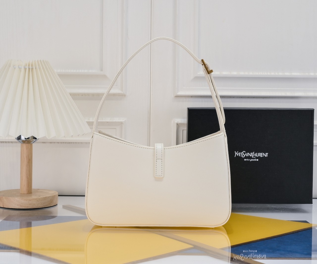 Lady Designer Fashion 5 à 7 Hobo Bag Leather-White Bag - Gorchic - $121.99