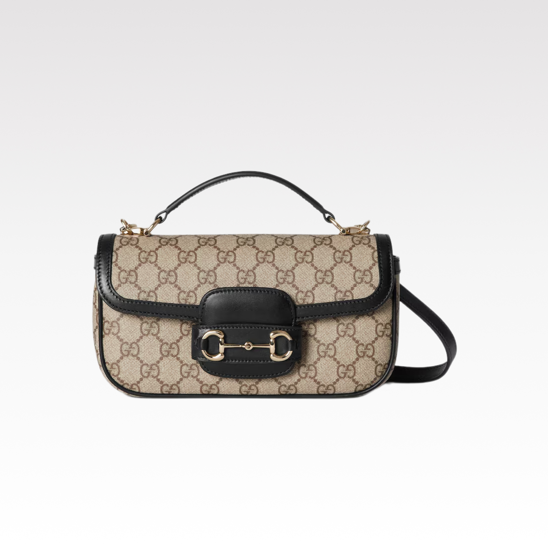 Double-G Horsebit 1955 Small Black Shoulder Bag - Gorchic - $121.99