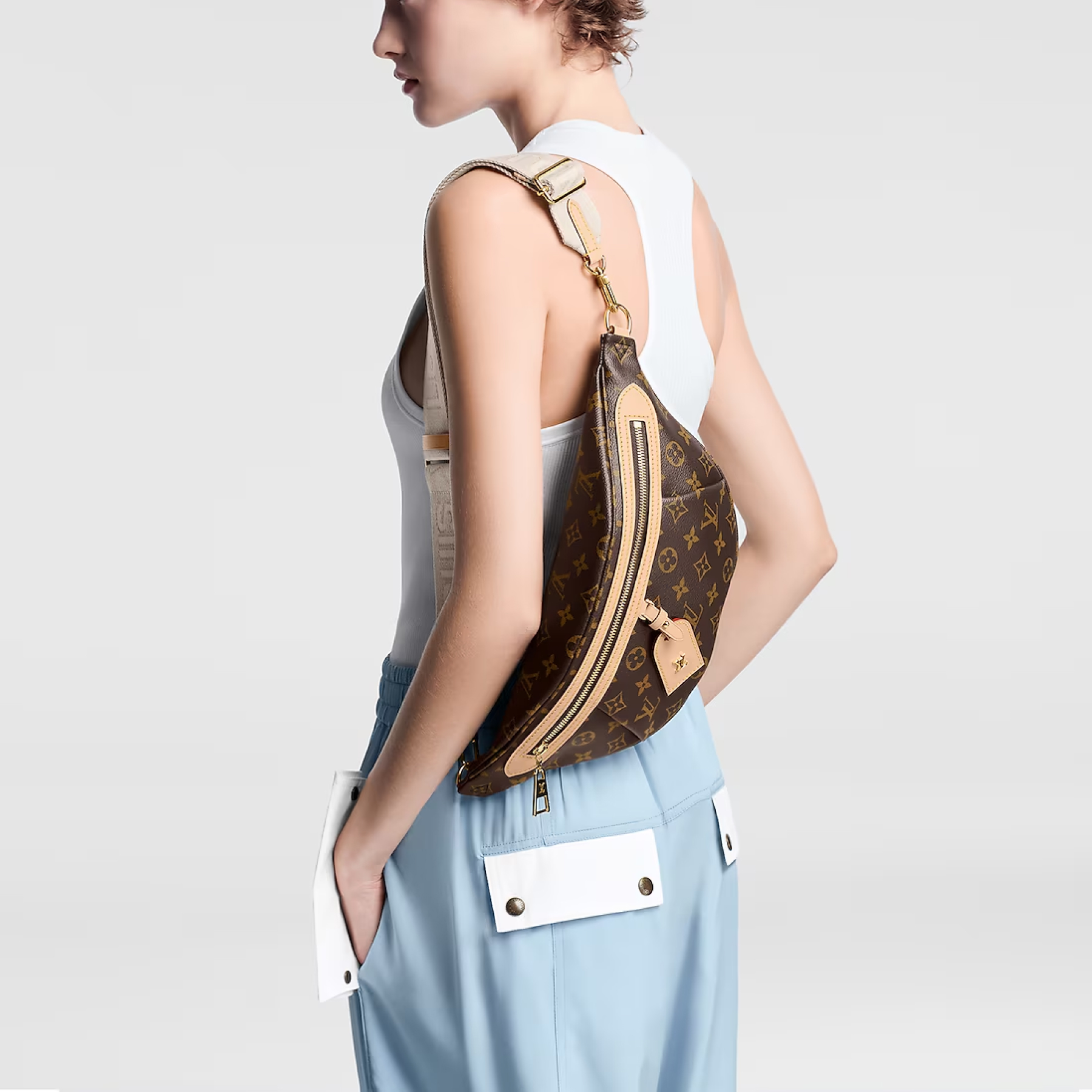 Designer Monogram Monogram High Rise Bumbag - Gorchic - $113.99