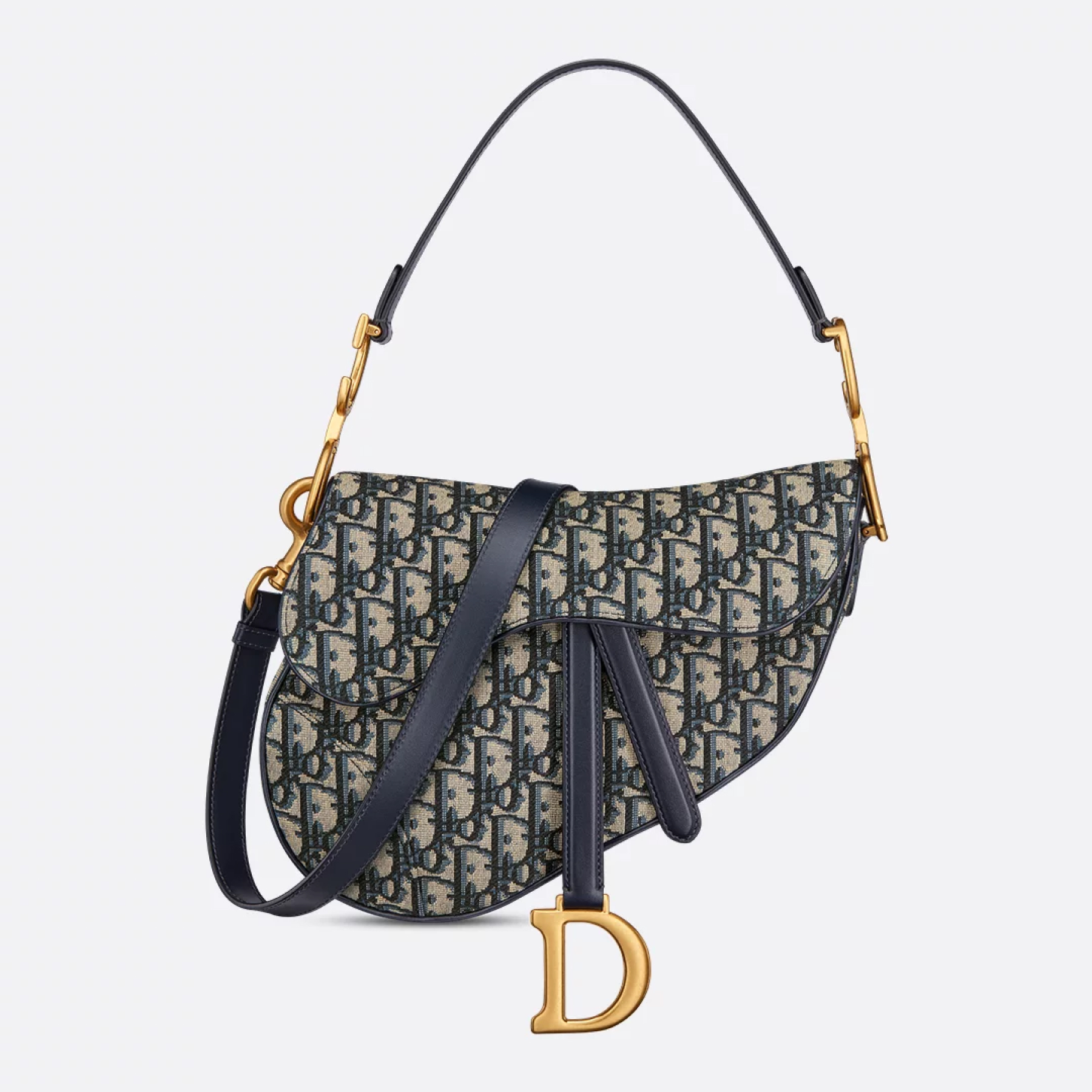 D Inspired Saddle Handbag Oblique Jacquard Bag - Gorchic - $138.99